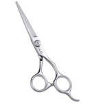 Hair Cutting Scissors, ULG Professional Hair Scissors 6.5 inch Right-Hand Razor Edge Barber Shears Salon Hair Cutting Shears Made of Japanese Stainless Steel, Hand Sharpened Silver