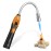 YZLighter Butane Lighter Torch Long Lighter Refillable Lighter Windproof with Visual Fuel Window Flexible Extra Long Torch Lighter for Fireplace Candles (No Butane Included) (Orange, 1 Pack)