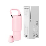 Simple Modern Trek Pivot | 30oz Flip Straw Tumbler with Handle | Water Bottle & Boot | Interchangeable Straw & Chug Lids | Insulated Stainless Steel Jug | Gym Sports Outdoors | Blush