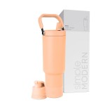Simple Modern Trek Pivot | 40oz Flip Straw Tumbler with Handle | Water Bottle & Boot | Interchangeable Straw & Chug Lids | Insulated Stainless Steel Jug | Gym Sports Outdoors | Bellini