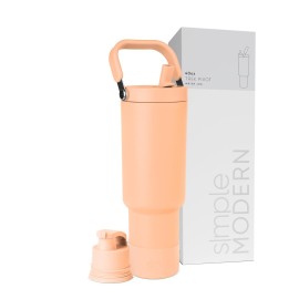 Simple Modern Trek Pivot | 40oz Flip Straw Tumbler with Handle | Water Bottle & Boot | Interchangeable Straw & Chug Lids | Insulated Stainless Steel Jug | Gym Sports Outdoors | Bellini