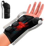 Doctor Developed Carpal Tunnel Wrist Brace Night Support, Thumb Spica Splint Right Hand for De Quervains Tenosynovitis, Tendonitis, Wrist Brace With Thumb Support-Small/Medium-Women & Men, Black