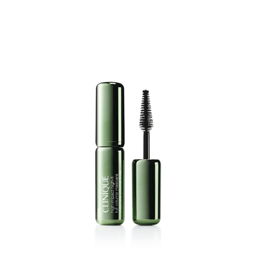 Clinique High Impact High-Fi Full Volume Water-Resistant Mascara | Volume, Length, Non-Clumping, Smudge-Proof + Safe For Sensitive Eyes, Mini Travel Size, Black, 0.17 Fl Oz