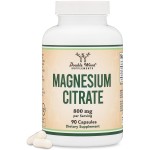 Magnesium Citrate 800mg, 90 Capsules, Digestion & Constipation Support, Vegan Safe, Non-GMO, Double Wood Supplements