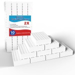 SmilinFit Magic Cleaning Erasers, Kitchen Sponge 10 Pack 2X Density Melamine Sponge Foam Pads, Multi-Functional Car Cleaning Supplies Cleaner for Kitchen, Bathroom, Shower, Window, Wall Cleaner