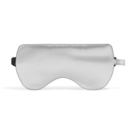 ASUTRA Silk Eye Pillow for Sleep, Silver | Filled w/Lavender & Flax Seeds | Weighted | Meditation & Light Blocking Blindfold