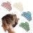 DEEKA 4 PCS 2.5 Inch Hair Claw Clips Double Row Teeth Matte Hair Jaw Clips Hair Barrettes Thick Medium Thin Hair Clips for Women (Beige,Blue,Pink,Green)