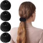 Sizobi Bird Nest Magic Hair Clip, Hair Accessories for Women, 4 Pack Velvet Claw Clips for Thick Thin Hair, Adult Women