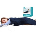 Ruqiji 17\'\'x33\'\' XXXL King Size Heating Pad with 120 Minutes Auto Shut Off&6 Temperature Settings, Flannel Electric Heating Pad/Pain Relief for Back/Neck/Shoulders/Menstrual Pain/Leg Cramp (Dark Blue)