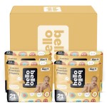 Hello Bello Premium Diapers Size 4, 84 Count Disposable, Extra-Absorbent, and Hypoallergenic Baby Diapers with Snug and Comfort Fit, Sunnyside Up Pattern Value Pack
