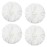 4Pcs Metallic Cheerleading Pom Poms, Creatiee 2 Pair Cheerleader Cheering Squad Pompoms for School Sports Dance Games Team Spirit Cheer (White)