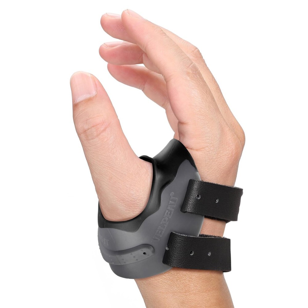 Velpeau CMC Thumb Brace for Osteoarthritis - with Shape-memory Restriction Splint, CMC Joint Stabilizer, Basal Thumb Arthritis Pain Relief and Support for Women and Men (Black, Right Hand, Small)