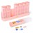 KOVIUU Weekly Pill Organizer 3X a Day, Detachable Pill Box 7 Day, Large 3 Times Daily Pill Case, Travel Pill Container Holder, Week Medication Dispenser Pillbox for Vitamin Supplement Medicine, Pink