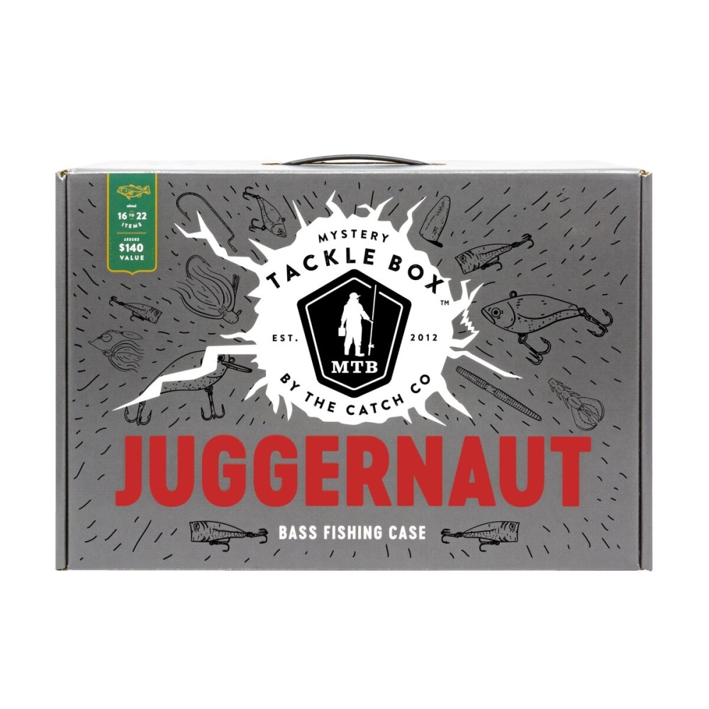 Catch Co Mystery Tackle Box Juggernaut Freshwater Bass Fishing Kit | Largemouth Bass | Smallmouth Bass | Topwater Fishing | Power Fishing