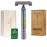 VIKINGS BLADE Double Edge Safety Razor + 5 Swedish Steel Blades + Luxury Case. Smooth, Reusable, Recyclable (Chieftain Aurora)