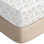 Yoofoss Baby Crib Sheets for Boys Girls, Fitted Crib Sheet 2 Pack for Standard Crib and Toddler Mattress, Super Soft Microfiber Baby Sheet 28x52x8in(Brown+Leaf)