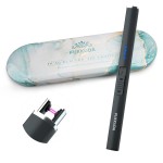 FUKKUDA Electric Candle Lighter with Gift Box - USB Rechargeable Windproof & Flameless Plasma Arc Lighter for Candles, Ocean Box Obsidian Black