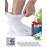 Doctor\'s Select Viscose Bamboo Ankle Diabetic Socks - 6 Pairs | Unisex Adult, White, Large