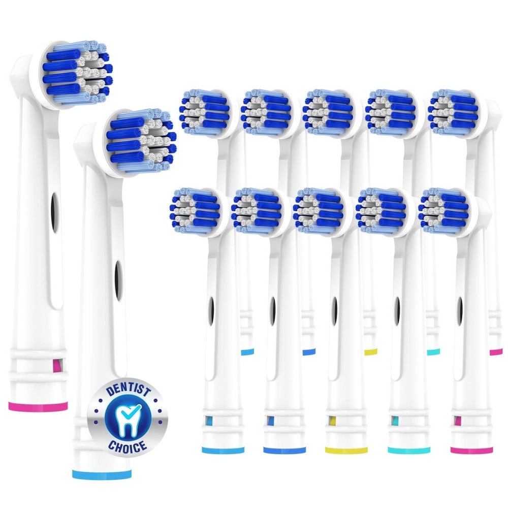 Replacement Toothbrush Heads Compatible with Oral B Braun,12 Pack Electric Toothbrush Heads Brush Heads Refill for Oral-B 7000/Pro 1000/9600/ 500/3000/8000