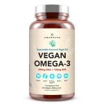 AMANDEAN Vegan Omega 3 Supplement. Premium Fish Oil Alternative. Algae DHA & EPA. Carrageenan Free Softgels. Algal Essential Fatty Acids. Plant Based Heart, Brain, Eye, Skin, Immune Support. (60ct)
