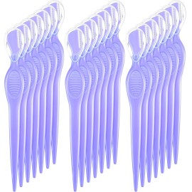 Mudder 21 Pcs Eyebrow Razor Eyebrow Shaver Facial Razor Multipurpose Face Trimmers with Precision Cover for Women Makeup Care Tools(Purple)