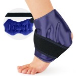 AiricePac Ankle Ice Pack Wrap for Swelling, Ice Pack for Ankle Injuries Reusable, Cold Compress Therapy for Feet Pain Relief, Ankle Ice Wrap for Sprains, Achilles, Tendonitis, Plantar Fasciitis Blue