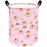 ACMUUNI Elephant Pattern 19.7 Inch Round Laundry Clothes Hamper Laundry Basket with Handles,Storage Organizer Bins Laundry Gift Basket for Room, Bedroom Decor