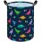 ACMUUNI 19.7 Inch Round Dinosaur Pattern Laundry Clothes Hamper Laundry Basket with Handles,Storage Organizer Bins Laundry Gift Basket for Room, Bedroom Decor