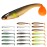 TRUSCEND 20PCS Soft Fishing Lures, Paddle Tail Swimbaits, Fishing Lures for Bass Trout Crappie Walleye, Durable Plastic Bait for Bass Fishing, Shad Fishing Bait for Freshwater Saltwater