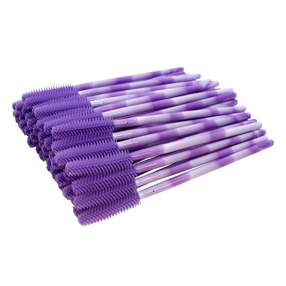 BIHRTC 100PCS Eyelash Brush One-Off Disposable Eyelash Mascara Brushes Mascara Wands Disposable Lip Applicators liner Brushes Makeup Tools for Women Girls Salon Beauty Cosmetic Make Up Tool