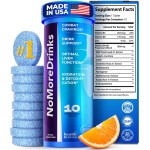 NoMoreDrinks Anti Alcohol Craving Supplement | Liver Detox & Combat Cravings | Energy Support Alcohol Replacement Drink | Organic Milk Thistle Supplement & Dandelion Root & 5HTP | (10) Energy Pills