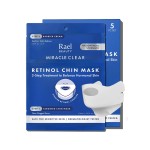 Rael Retinol Chin Mask with Miracle Clear Barrier Cream - Face Masks and Moisturizer, 2 Step System, Niacinamide, Ceramide NP, Korean Skincare (5 Kits)