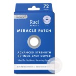Rael Pimple Patches, Miracle Retinol Spot Cover - Hydrocolloid Acne Pimple Patch for Face, Absorbing Zits & Blemishes, PM Advanced (72 Count)