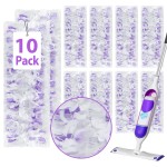 10 Count Disposable Heavy-Duty Power Mop Pads Refills for Swiffer Power Mop,Replacement Floor Cleaning Refills, Non-Washable & Unscented, Compatible with Swiffer PowerMop (Quick-Absorb, No Residue)