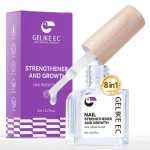 Nail Ridge Filler For Damaged Nails: Gelike ec 8 in 1 Nail Strengthener for Thin Nails and Growth - Protein Nail Ridge Filler with Top Coat Free