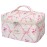 Gosect Large Makeup Bag, Cute Cosmetic Bag for Women Girls, Floral Coquette Aesthetic Toiletry Bag, Travel Make Up Organizer Bag (Pink Butterfly)