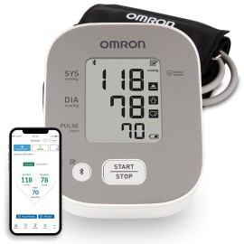 OMRON Bronze Blood Pressure Monitor for Home Use & Upper Arm Blood Pressure Cuff - 1 Doctor & Pharmacist Recommended Brand - Clinically Validated - Connect App