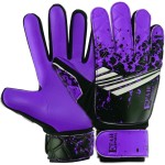 EFAH SPORTS Soccer Goalkeeper Gloves for Kids Boys Children Youth Football Goalie Gloves with Strong Grips (Purple, Size 8 Suitable for Size M-L Adult)