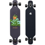Retrospec Rift Drop-Through Longboard Skateboard - 41in x 9.5in Canadian Maple Deck with ABEC-7 Bearings, 70mm PU Wheels & Reverse Kingpin Trucks for Cruising & Downhill