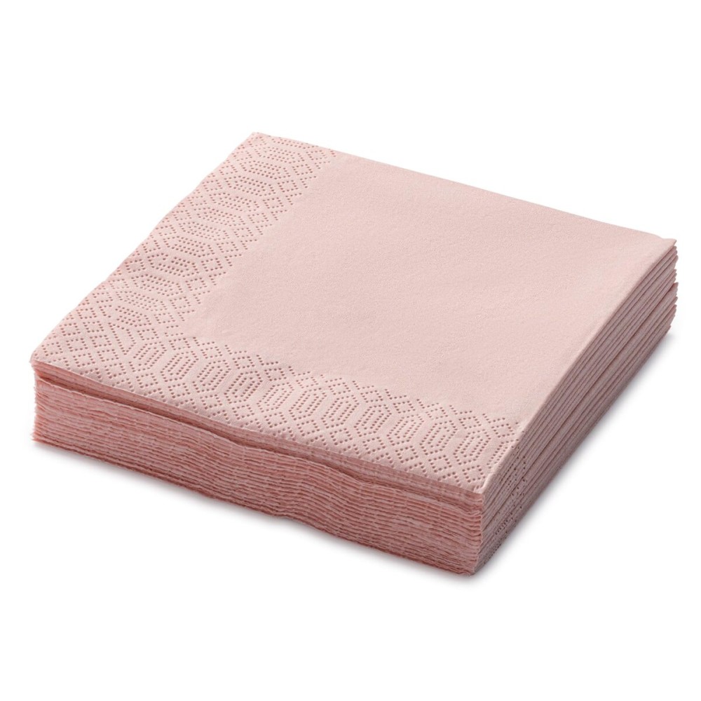 Mellow Rose Beverage Napkins, 3-Ply Disposable Paper Napkins-Bar, Cocktail, Weddings, Birthday, EU Made, (20 Count)