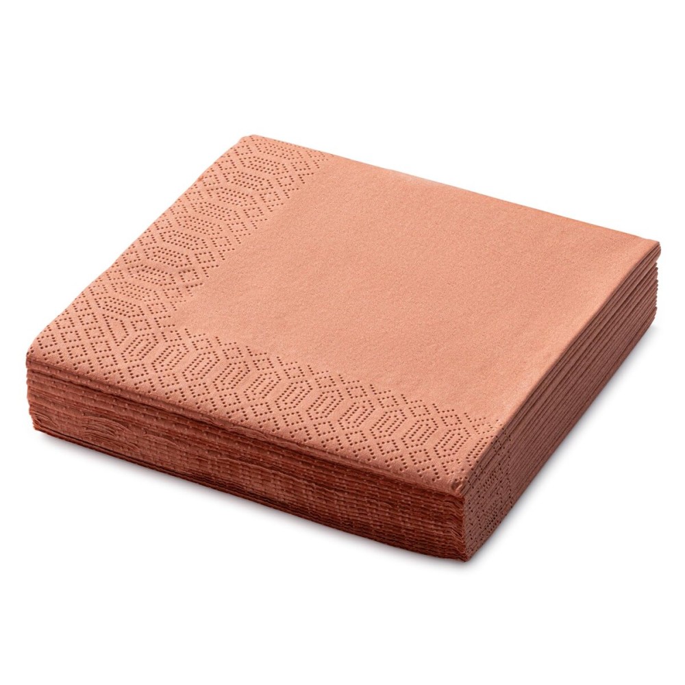 Earth Terra Beverage Napkins, 3-Ply Disposable Paper Napkins-Bar, Cocktail, Weddings, Birthday, EU Made, (20 Count)