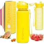 Hydracy Water Bottle with Time Marker - 500 ml 17 Oz BPA Free Water Bottle - Leak Proof & No Sweat Gym Bottle with Fruit Infuser Strainer - Ideal for Fitness or Sports & Outdoors