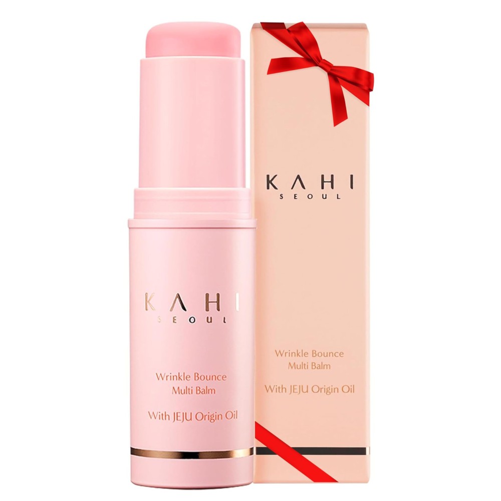 KAHI Wrinkle Bounce Multi Balm Stick | PDRN Collagen Wrinkle Stick | Korean Skin Care |All-in-One Hydrating Lip Balm Eye Cream Neck Cream Make Up Base & Face Mist Moisture Balm