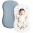 Konssy Muslin Baby Lounger Cover 2 Pack, 100% Cotton Newborn Lounger Cover, Soft and Breathable Baby Nest Slipcover for Boys Girls (Star,Blue)
