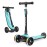 besrey Kick Scooter for Kids Ages 3-10, 3-Wheel Folding Scooter with Adjustable Height, LED Light Wheels, Extra Wide Deck for Outdoor Activities