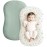 Konssy Muslin Baby Lounger Cover 2 Pack, 100% Cotton Newborn Lounger Cover, Soft and Breathable Lounger Cover for Boys Girls, Covers Only (Leaf,Green)