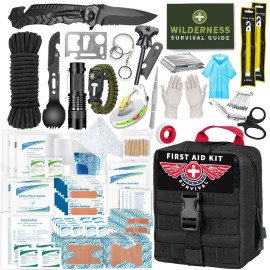 Survival Kits 222 in 1,Gifts for Men Dad Husband Him, Christmas Stocking Stuffers Birthday Gifts Idea for Boyfriend Man, Survival Gear and Equipment, Fishing Hunting Camping Accessories