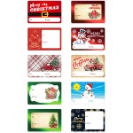 Large Foil Christmas Sticker Labels,Self Adhesive Gift Stickers Holiday Gift Name Decals for Present/Wrapping Paper Decorations(100 Count)