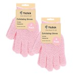 Yiclick Heavy Exfoliating Gloves, Exfoliating Body Scrubber for Bath Shower Exfoliation, Body Scrub Exfoliator for Dead Skin Remover, Exfoliate Sponge Loofah Washcloth Mitt Men Women