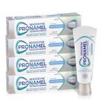 Sensodyne Pronamel Gentle Teeth Whitening Enamel Toothpaste for Sensitive Teeth, to Reharden and Strengthen Enamel, Amazon Exclusive, Fresh Mint - 4 Ounces (Pack of 4)